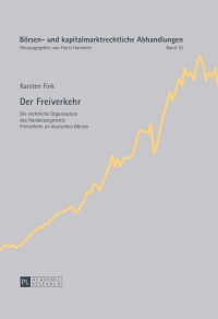 Cover image: Der Freiverkehr 1st edition 9783631629628