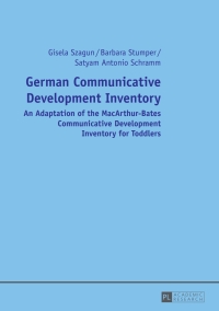 Immagine di copertina: German Communicative Development Inventory 1st edition 9783631647530