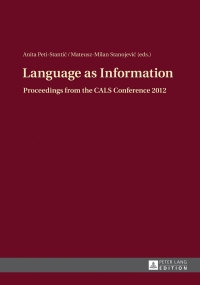 صورة الغلاف: Language as Information 1st edition 9783631647585