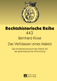 Cover image: Das Verblassen eines Makels 1st edition 9783631629062