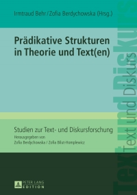 Imagen de portada: Praedikative Strukturen in Theorie und Text(en) 1st edition 9783631632611