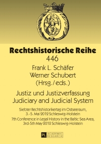 Cover image: Justiz und Justizverfassung- Judiciary and Judicial System 1st edition 9783631639122