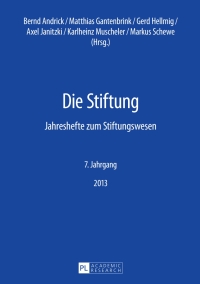 Cover image: Die Stiftung 1st edition 9783631645550