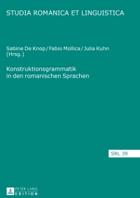 Imagen de portada: Konstruktionsgrammatik in den romanischen Sprachen 1st edition 9783631622698