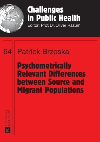 Cover image: Psychometrically Relevant Differences between Source and Migrant Populations 1st edition 9783631645727