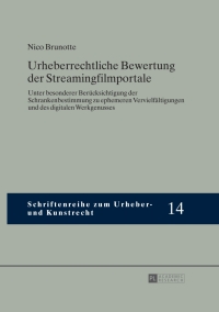 表紙画像: Urheberrechtliche Bewertung der Streamingfilmportale 1st edition 9783631645758