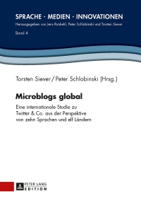 Titelbild: Microblogs global 1st edition 9783631614365