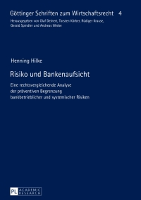 Titelbild: Risiko und Bankenaufsicht 1st edition 9783631649008