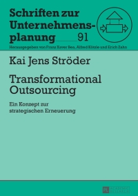 Cover image: Transformational Outsourcing 1st edition 9783631650264