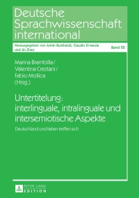 Cover image: Untertitelung: interlinguale, intralinguale und intersemiotische Aspekte 1st edition 9783631606742