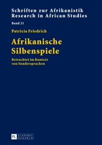 Cover image: Afrikanische Silbenspiele 1st edition 9783631646472