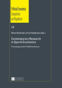 Cover image: Contemporary Research in Sports Economics 1st edition 9783631646571