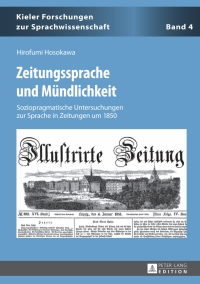 Cover image: Zeitungssprache und Muendlichkeit 1st edition 9783631649794