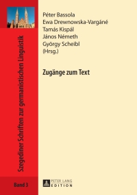 صورة الغلاف: Zugaenge zum Text 1st edition 9783631646786