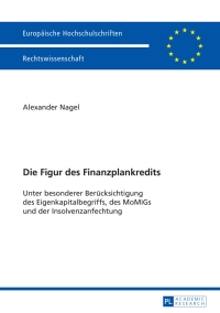 صورة الغلاف: Die Figur des Finanzplankredits 1st edition 9783631650714