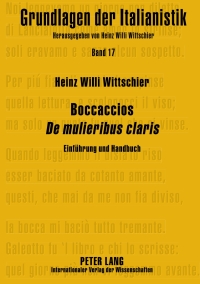 Imagen de portada: Boccaccios «De mulieribus claris» 1st edition 9783631650783