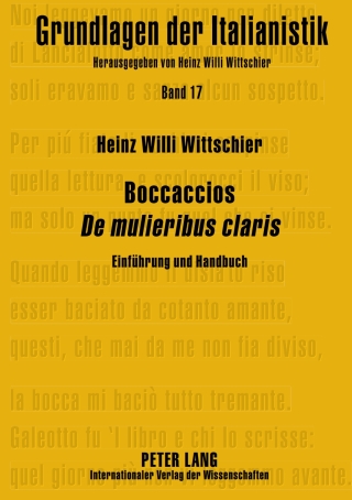 Cover image: Boccaccios «De mulieribus claris» 1st edition 9783631650783
