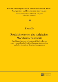 Titelbild: Realsicherheiten des tuerkischen Mobiliarsachenrechts 1st edition 9783631629888