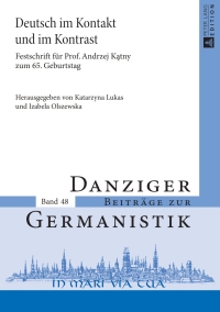 Imagen de portada: Deutsch im Kontakt und im Kontrast 1st edition 9783631651124