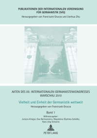 Titelbild: Akten des XII. Internationalen Germanistenkongresses Warschau 2010 1st edition 9783631632017