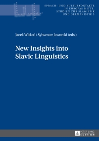صورة الغلاف: New Insights into Slavic Linguistics 1st edition 9783631647318