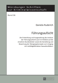 صورة الغلاف: Fuehrungsaufsicht 1st edition 9783631652701