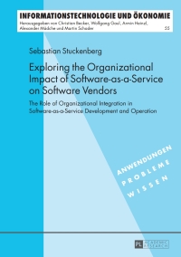 Cover image: Exploring the Organizational Impact of Software-as-a-Service on Software Vendors 1st edition 9783631651537