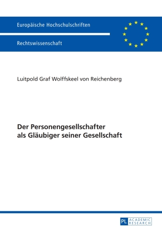 Imagen de portada: Der Personengesellschafter als Glaeubiger seiner Gesellschaft 1st edition 9783631651551