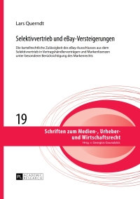 Cover image: Selektivvertrieb und eBay-Versteigerungen 1st edition 9783631653166