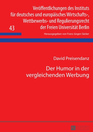 Imagen de portada: Der Humor in der vergleichenden Werbung 1st edition 9783631653180