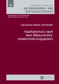 Omslagafbeelding: Kapitalschutz nach dem Bilanzrechtsmodernisierungsgesetz 1st edition 9783631651643