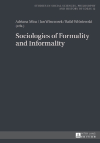 Titelbild: Sociologies of Formality and Informality 1st edition 9783631653289