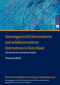 Cover image: Steueraggressivitaet boersennotierter und nichtboersennotierter Unternehmen in Deutschland 1st edition 9783631651773