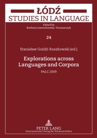 Cover image: Explorations across Languages and Corpora 1st edition 9783631616772