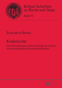 Cover image: Kinderrechte 1st edition 9783631653555