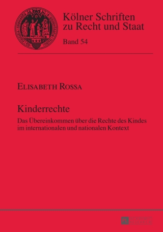 Imagen de portada: Kinderrechte 1st edition 9783631653555