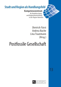 Omslagafbeelding: Postfossile Gesellschaft 1st edition 9783631654279