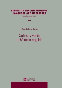Imagen de portada: Culinary verbs in Middle English 1st edition 9783631654286