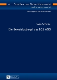 Omslagafbeelding: Die Beweislastregel des § 22 AGG 1st edition 9783631651841