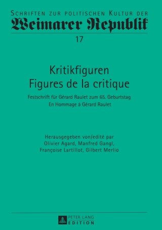 Cover image: Kritikfiguren / Figures de la critique 1st edition 9783631654408