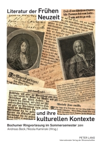 Cover image: Literatur der Fruehen Neuzeit und ihre kulturellen Kontexte 1st edition 9783631631683