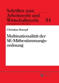 Titelbild: Multinationalitaet der SE-Mitbestimmungsordnung 1st edition 9783631655641