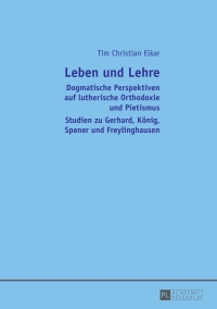 Cover image: Leben und Lehre 1st edition 9783631656051