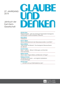 表紙画像: Glaube und Denken 1st edition 9783631657225