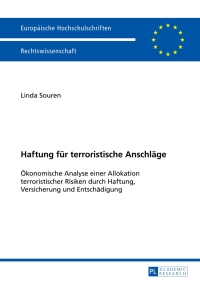Cover image: Haftung fuer terroristische Anschlaege 1st edition 9783631656815