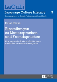 Immagine di copertina: Einstellungen zu Muttersprachen und Fremdsprachen 1st edition 9783631656839