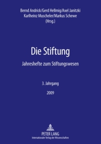 صورة الغلاف: Die Stiftung 1st edition 9783631594667
