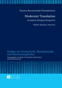 Immagine di copertina: Modernist Translation 1st edition 9783631657768