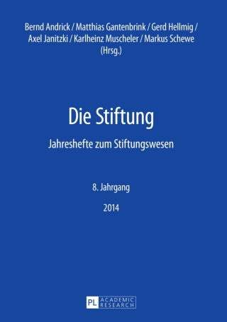 Cover image: Die Stiftung 1st edition 9783631658642