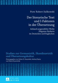 Imagen de portada: Der literarische Text und I-Faktoren in der Uebersetzung 1st edition 9783631662274